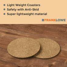 Load image into Gallery viewer, Adhesive Backed Cork Circles for Coasters, Trivets and Art Projects, 1/16” Thick x 3" & 4" Diameter