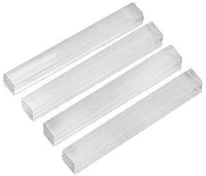 FRANKLOWE 1/8 x 1/4 x 2 Clear Plastic Setting Blocks for Glass and Mirrors – Pack of 100 PC