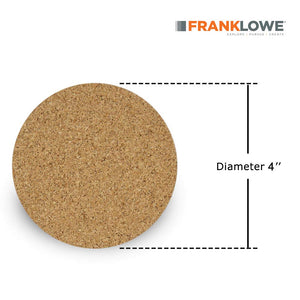 Adhesive Backed Cork Circles for Coasters, Trivets and Art Projects, 1/16” Thick x 3" & 4" Diameter