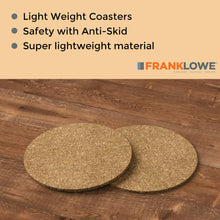 Load image into Gallery viewer, Adhesive Backed Cork Circles for Coasters, Trivets and Art Projects, 1/16” Thick x 3&quot; &amp; 4&quot; Diameter
