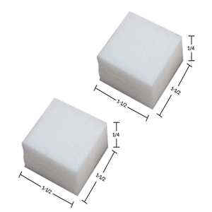White PolyFoam Pads w/Removable Adhesive